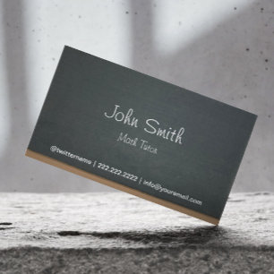 Carte De Visite Math Tutor Chalkboard Professional
