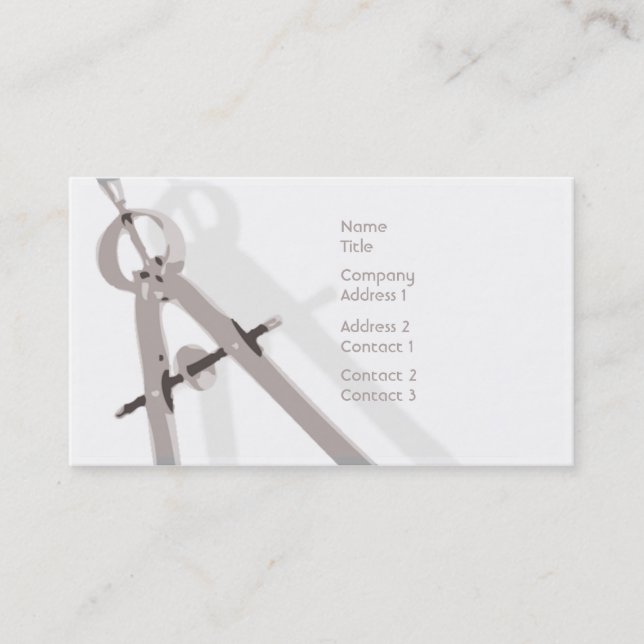 Carte De Visite Maths - affaires (Devant)