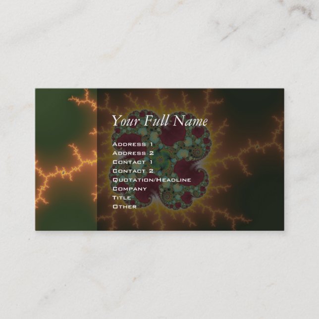 Carte De Visite Matilda 17 - Art Fractal (Devant)