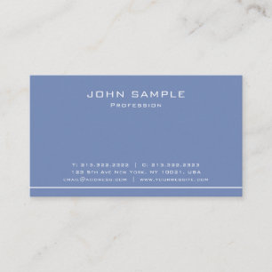 Carte De Visite Matte élégante professionnelle simple moderne à la