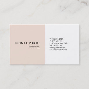 Carte De Visite Matte UV de signature moderne minimaliste