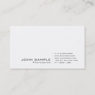 Carte De Visite Matte UV de signature professionnelle moderne