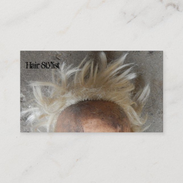 Carte De Visite Mauvaise journée des cheveux (Devant)