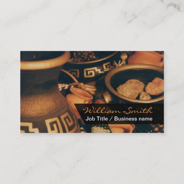 Carte De Visite Mayan/Aztec Style Business card (Devant)