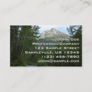 Carte De Visite McDonald Creek au parc national des Glaciers
