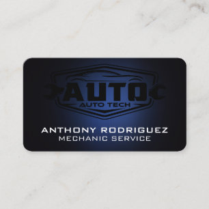 Carte De Visite Mécanicien Auto Tech Entretien de voiture