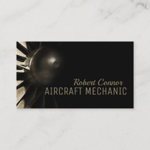 Carte de visite mécanicien d'avion