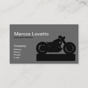 Carte De Visite mécanicien de moto