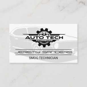 Carte De Visite Mécanique Auto Tech   Services de réparation autom