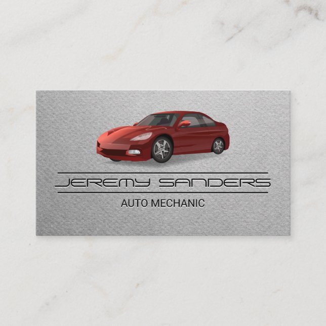Carte De Visite Mécanique | Logo Auto Car (Devant)
