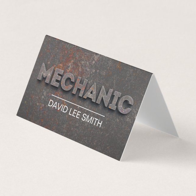 Carte De Visite Mécanique professionnel (Devant)