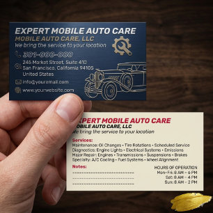 Carte De Visite Mécanique Service Auto Réparation & Spécialiste Cl