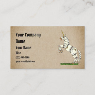 Carte de visite mécanique Unicorn