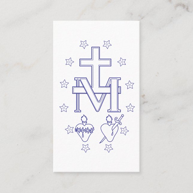Carte De Visite Médaille de Notre-Dame des Grâces (Devant)