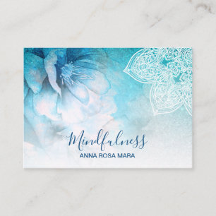 Carte De Visite *~* Médaille Mandala Yoga Reiki Parties scintillan