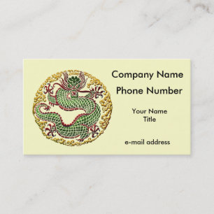 Carte De Visite Médaillon de dragon