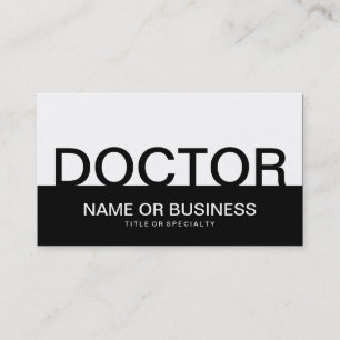 Carte De Visite médecin audacieux