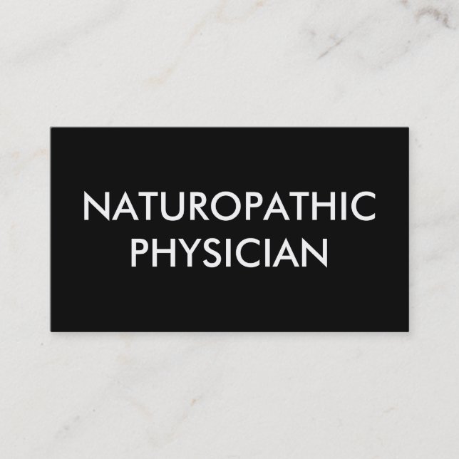 Carte De Visite médecin de naturopathique (Devant)