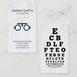 Carte De Visite Médecin des yeux   Examen des yeux   Phoropter