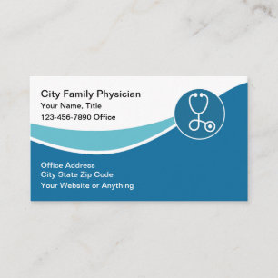 Carte De Visite Médecin Médicale Moderne