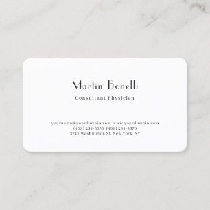 Carte De Visite Médecin minimaliste tendance parisien