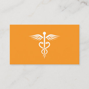 Carte De Visite Médecin orangé moderne