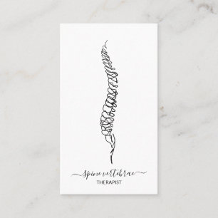 Carte De Visite médecin orthopédique des vertèbres de la colonne v