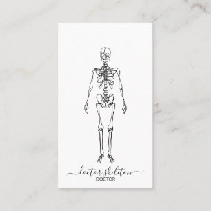 Carte De Visite médecin orthopédique squelettique