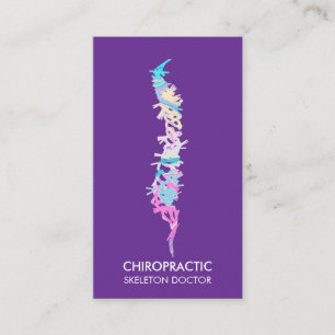 Carte De Visite médecin orthopédique vertèbres colonne vertébrale