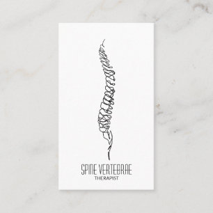 Carte De Visite médecin orthopédique vertèbres simples de la colon
