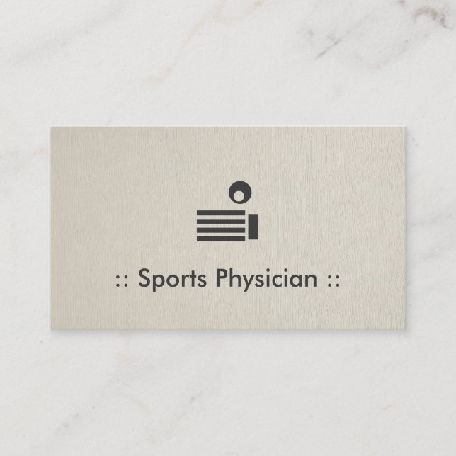 Carte De Visite Médecin sportif Chic Professionnel (Devant)