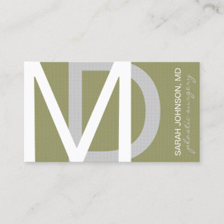 Carte De Visite Médecin texturé CHOISISSEZ LA COULEUR DE FOND