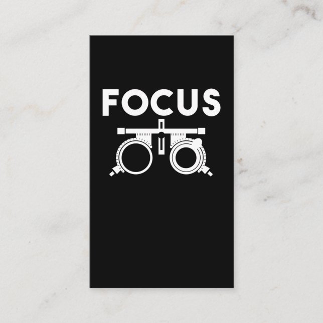 Carte De Visite Médecins des yeux Humour Opticiens amusants (Devant)