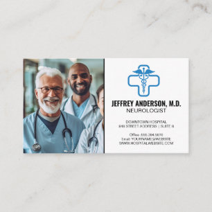 Carte De Visite Médecins souriants   Logo Médicale