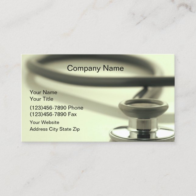 Carte De Visite Medical Healthcare Company (Devant)