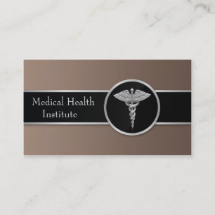 Carte de visite Médicale Caduceus