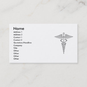 Carte de visite Médicale de caducée
