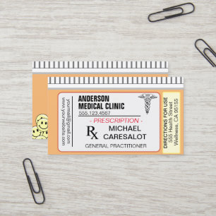 Carte de visite Médicale pour ordonnance mémorable
