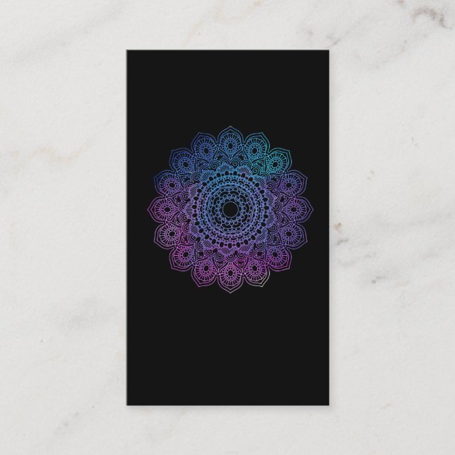 Carte De Visite Méditation de Chakra de guérison spirituelle Reiki (Devant)
