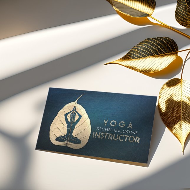 Carte De Visite Méditation de l'instructeur YOGA Pose Bodhi Coupe  (Créateur téléchargé)