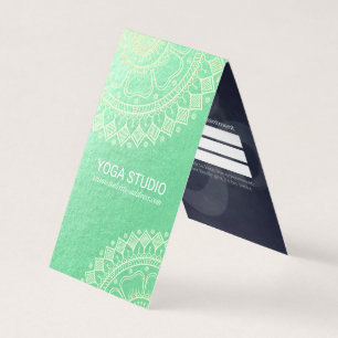 Carte De Visite Méditation Yoga Instructeur Gold Mandala Tarifs