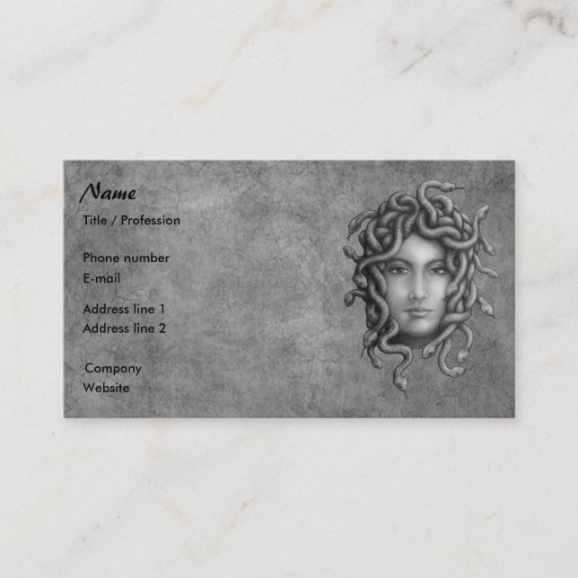 Carte De Visite Méduse (Devant)