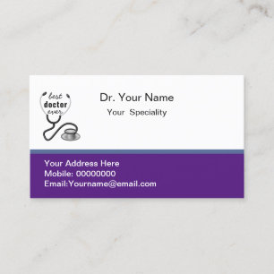 Carte De Visite Meilleur Docteur Jamais Cadeau Pour Les Médecins.