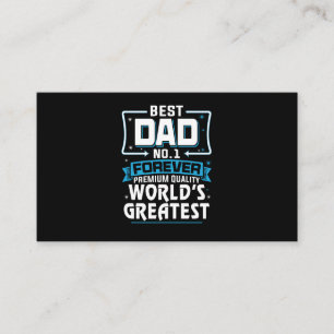 Carte De Visite Meilleur Père Papa meilleur du monde No.1