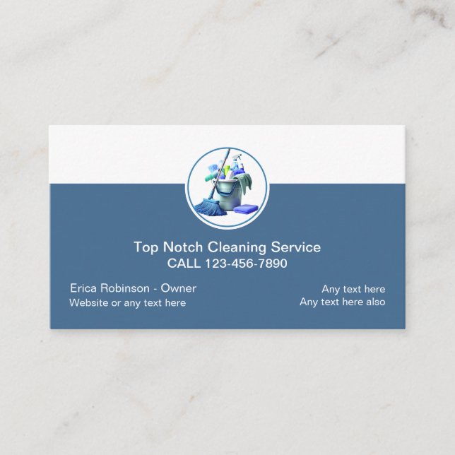 Carte De Visite Meilleur service de nettoyage moderne (Devant)
