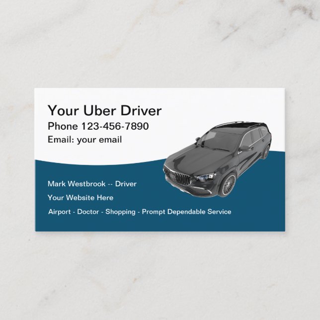 Carte De Visite Meilleur service de voilier à vélo Service de taxi (Devant)