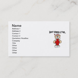 Carte De Visite Meilleur T-shirts et cadeaux de Nurse Ever