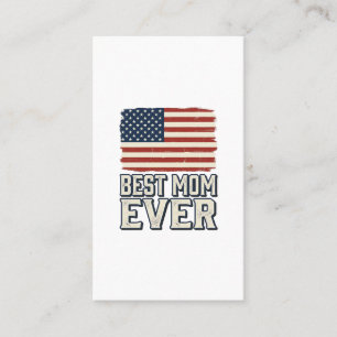 Carte De Visite Meilleure Maman Vintage American Flag Conception d