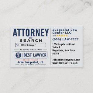 Carte De Visite Meilleure publicité marketing pour avocat