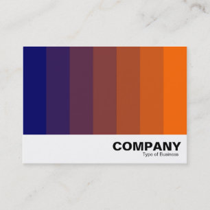 Carte De Visite Mélange de couleurs - Du bleu foncé à l'orange